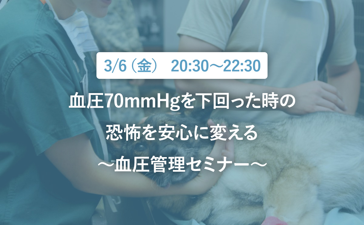 血圧70mmHgを下回った時の恐怖を安心に変える〜血圧管理セミナー〜